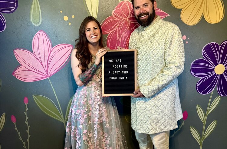 Alexandra and Brandon Mellott adoption photo 2