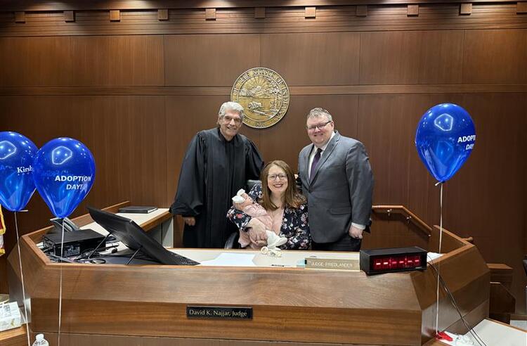 Evan & Brianne Wineland adoption photo 1